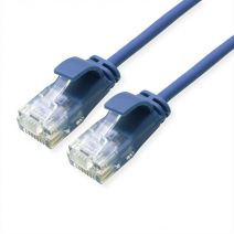 Utp 2M Cat6A Mπλε Slim Lszh Roline 21.15.3945-100