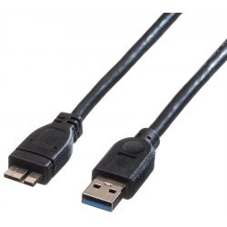 USB Cable Type A-A Micro V. 3.0 0.8 M 11.02.8872-10 Roline