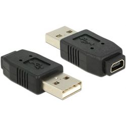 Adapter USB 2.0 A Male To Mini USB B 5 Pin Female 65094 DELOCK