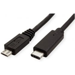 Usb Cable Type-C Male To Usb 2.0 Microb Male 2.0 M 11.02.9021-10 Roline