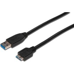 Usb Cable Type A-B Micro  V.3.0  1.0 M AK-300116-010-S Digitus