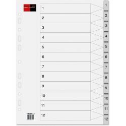 Διαχωριστικα Σετ 1-12 Αριθμηση  Πλαστικα Black-red