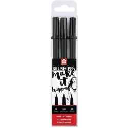 Pigma brush σετ 3 τεμ.Brush Pen FB. ΜΒ. ΒΒ 38853 Talens
