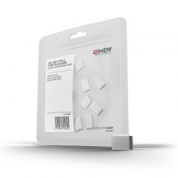 Port Blocker Usb Type-C  (Without Key) Pack Of 10 White Lindy 40439