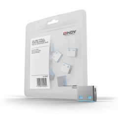 Port Blocker Usb  (Without Key) Pack Of 10 Blue Lindy 40462