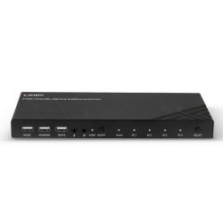 Kvm 4Port Hdmi/Usb 2.0 4K(4096X2160@60Hz - 18G) Με Ηχο Lindy 32810