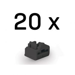 Port Blocker Rj45 (Without Key) Pack Of 20 Black Lindy 47892