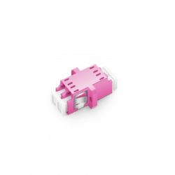 Coupler Lc Duplex Multimode Om4 Purple LG Optic LCDM4