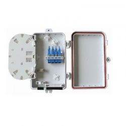 Splice Box  Επιτοιχο 4 Ports Ip65 Outd(Lcduplexscsimplex) 124X205X40 LG Optic 5043