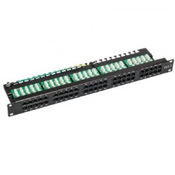 Patchpanel Τηλεφωνικο 50 Port Cat3 Isdn Μαυρο S-Link 8134/SL-TP50
