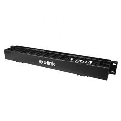 Οδηγος  Καλ. 1U Κλειστός Πλαστικος, 4Εκx8Εκ Ral 9005 S-Link 24068/SL-KM20