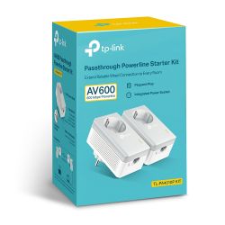 Power Line Av600 Passthrough  Starter Kit TP-Link TL-PA4010P KIT