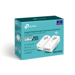 Power Line Av1300 Gigabit Ac Passthrough Powerline Wi-Fi Kit TP-Link TL-WPA8631P KIT