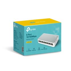 Switch 8 10/100M Rj45 Ports, Desktop Plastic Case TP-Link TL-SF1008D