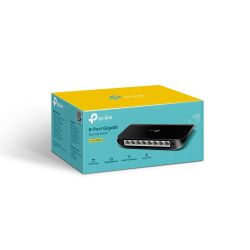 Switch  8 Gigabit Rj45 Ports, Desktop Plastic Case TP-Link TL-SG1008D
