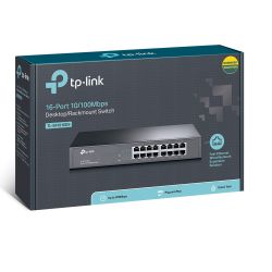 16-Port 10/100M Switch, 16 10/100M Rj45 Ports, 1U 13-Inch Rack-Mountable  Case TP-Link TL-SF1016DS