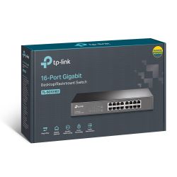 Switch 16 Gigabit Rj45 Ports, 13-Inch Rack-Mountablecase TP-Link TL-SG1016D