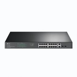 Switch 18-Port 1Gigabit  +2 Sfp  With 16-Port Poe+ 250W  19-Inch Rack-Mountable TP-Link TL-SG1218MP