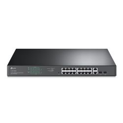 Switch 18-Port 1Gigabit  +2 Sfp  With 16-Port Poe+ 192W  Easy Smart 19-Inch Rack-Mountable TP-Link TL-SG1218MPE