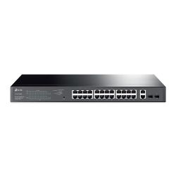 Switch 26-Port 1Gigabit  +2 Sfp  With 24-Port Poe+ 250W  19-Inch Rack-Mountable TP-Link TL-SG1428PE