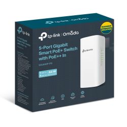 Switch 5-Port Gigabit Smart With 1-Port Poe++ In And 4-Port Poe+ Out  64W TP-Link SG2005P-PD