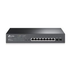 Switch 8-Port Gigabit+ 2*Gigabit Sfp+ Smart Managed  8Port Poe+  150W Poe Power 13-Inch Rack-Mountable TP-Link TL-SG2210MP