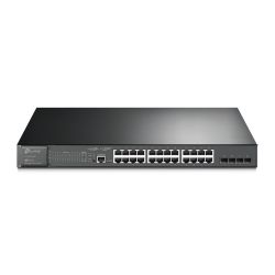 Switch 24-Port Gigabit+ 4*Gigabit Sfp+ L2+ Managed  24-Port Poe+  384 W Poe Power 19-Inch Rack-Mountable TP-Link TL-SG3428MP
