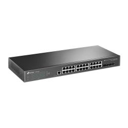 Switch 24-Port Gigabit L2+ Managed Switch With 4 Sfp Slots 1U 19-Inch Rack-Mountable  Case TP-Link TL-SG3428