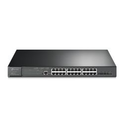 Switch 24-Port Gigabit+ 4*10Ge Sfp+ L2+ Managed  24-Port Poe+  384 W Poe Power 19-Inch Rack-Mountable TP-Link TL-SG3428XMP