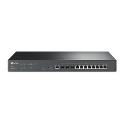 Vpn Router Omada With 9*Gigabit Port  And   2? 10Ge Sfp, 1? 1Ge Sfp, 2*Usb 3.0 (Supports Usb Lte Dongle ) Rackmount TP-Link ER8411