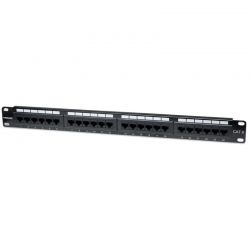 Patchpanel 24 Port Cat6  Utp Μαυρο Manhattan 520959