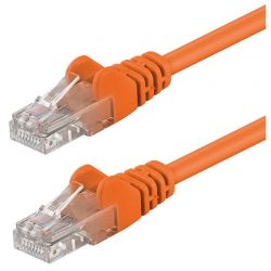 Utp 0.5M Cat5E Πορτοκαλί Manhattan 451208