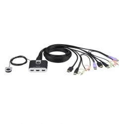 Kvm 2Port Hdmi/Usb Με Ηχο Ενσωμ.Καλ Aten CS692/6304