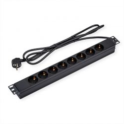 Πολυπριζο 19&Apos; 8Xsch Σε Sch Χωρίς Διακόπτη 16A 1.8M Value 19.99.1632-10