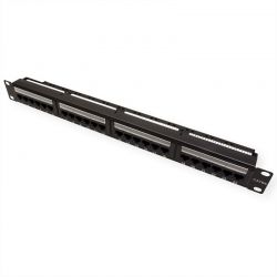 Patchpanel 24 Port Cat6A  Utp Μαυρο Value 26.99.0357-5