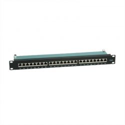 Patchpanel 24 Port Cat6  Stp Μαυρο Value 26.99.0353-5