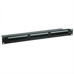 Patchpanel 24 Port Cat6  Utp Μαυρο (Vertical Patch) Value 26.99.0362-5
