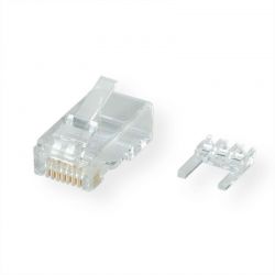 Βυσμα Rj45 Cat6 Utp 10Tem With Insert Μονόκλωνη (Solid) Roline 21.17.3062-50
