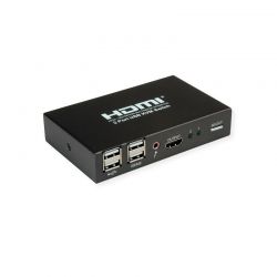 Kvm 2Port Hdmi/Usb Με Ηχο 4K Roline 14.01.3426-5