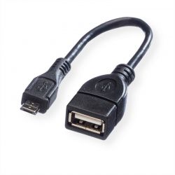 Adapter Usb Micro B Male/Usb A Female Otg 15Cm Value 11.99.8311-100
