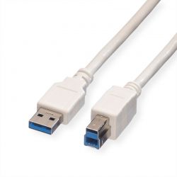 Usb Cable Type A-B V.3.0 3 M White Value 11.99.8871-50