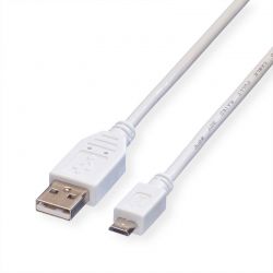 Usb Cable Type A-B Micro  V.2.0  0.8 M Value 11.99.8754-10