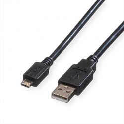 Usb Cable Type A-B Micro  V.2.0  0.8 M Roline 11.02.8754-10