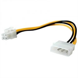 Adapter Τροφοδοσιας 4Pin To Atx12V-P4 4-Pin 0.15 M Roline 11.03.1019