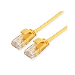 Utp 0.30M Cat6A Kίτρινο Slim Lszh Roline 21.44.3921-100