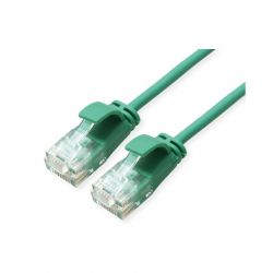 Utp 1M Cat6A Πράσινο Slim Lszh Roline 21.44.3933-100