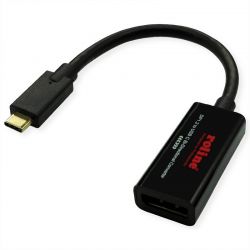 Adapter Usb Type-C M To Display Port F Bidirectional (3840 X2160 @60Hz) Roline 11.04.5957-10