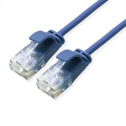 Utp 0.50M Cat6A Mπλε Slim Lszh Roline 21.15.3942-100