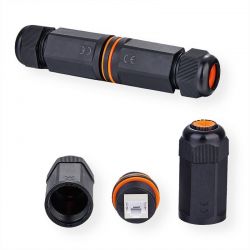 Coupler Stp Cat6A Industrial Waterproof (Orange Ring) Value 21.99.3007-20
