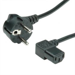 Καλωδιο Τροφοδοσιας 2M Schuko Plug 90Degree Roline 19.08.1118-50